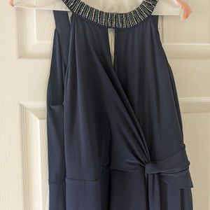 Beautiful Navy Blue gown with bling